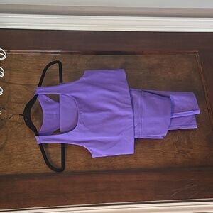 Girlfriend Collective Medium Purple Workout Set
